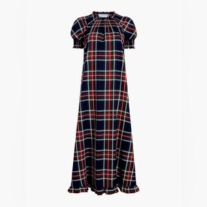 Hill House Navy Tartan Caroline Nap Dress